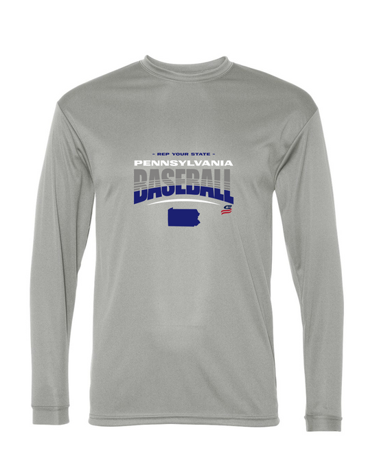 Pennsylvania Logo4 Dri Fit Long Sleeve Shirt