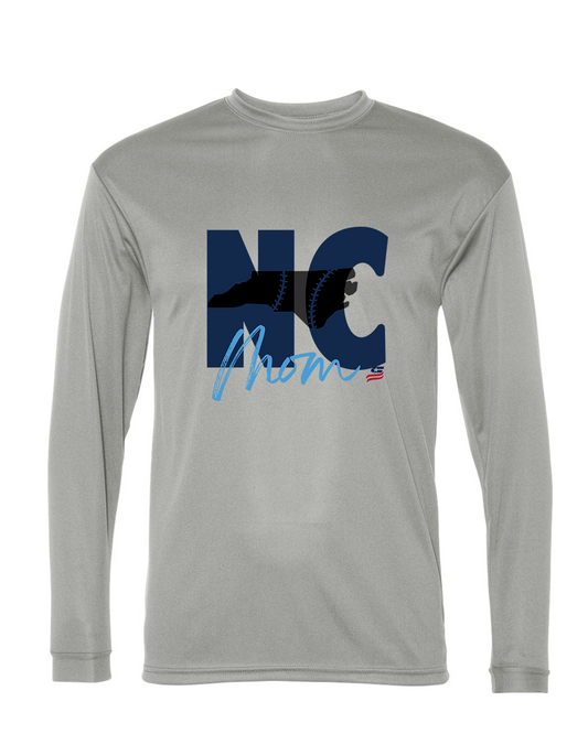 North Carolina Mom Dri Fit Long Sleeve Shirt