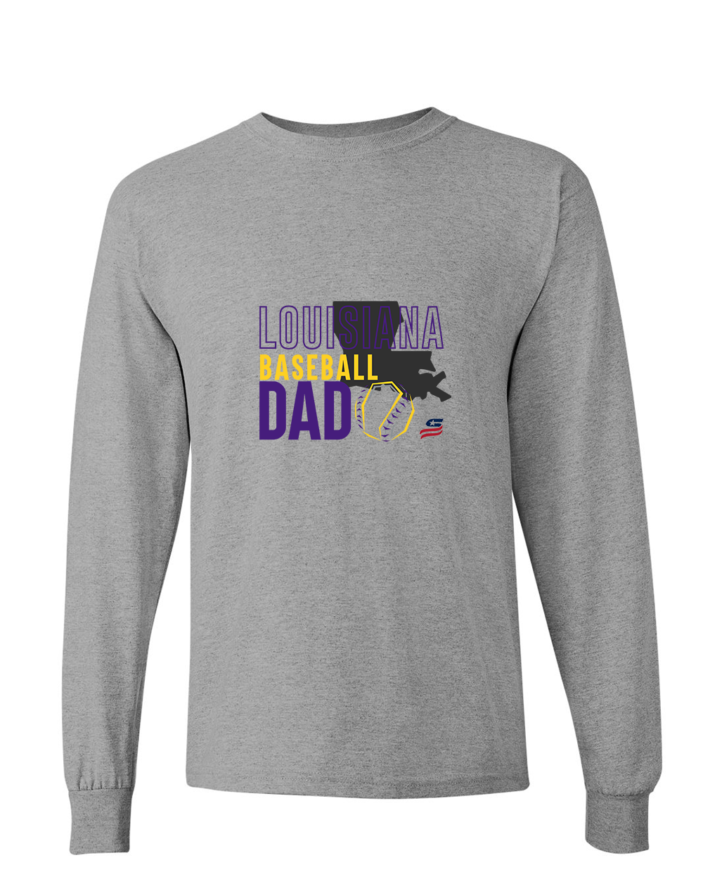 Louisiana Dad Cotton Long Sleeve Shirt