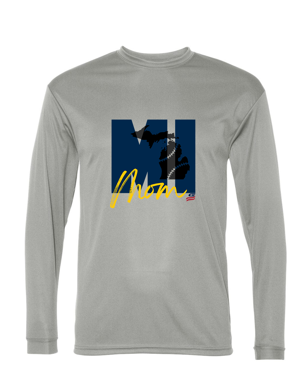 Michigan Mom Dri Fit Long Sleeve Shirt