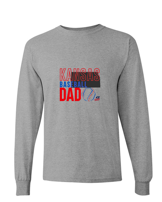 Kansas Dad Cotton Long Sleeve Shirt