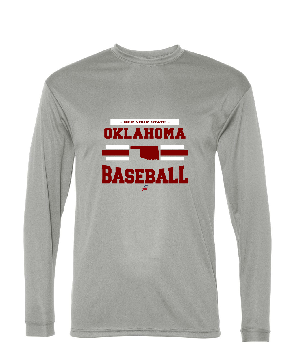 Oklahoma Maroon Logo2 Dri Fit Long Sleeve Shirt