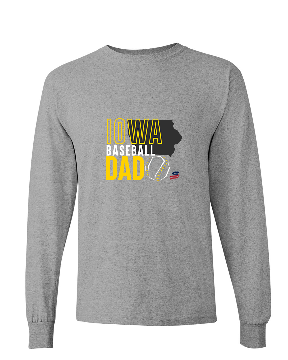 Iowa Dad Cotton Long Sleeve Shirt