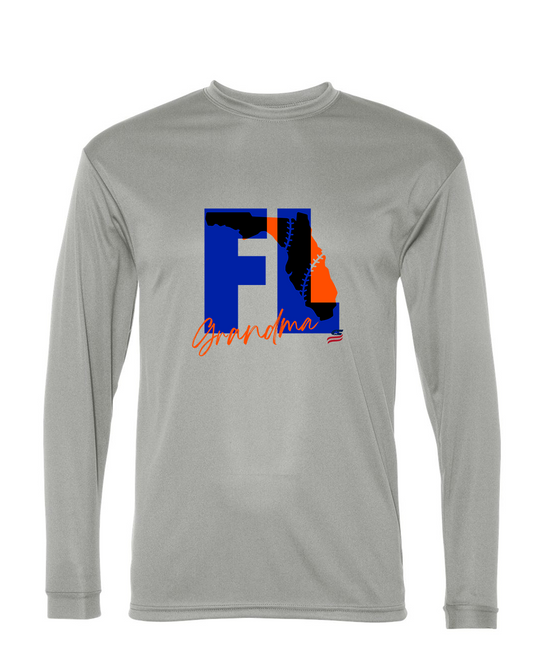 Florida Grandma Dri Fit Long Sleeve Shirt