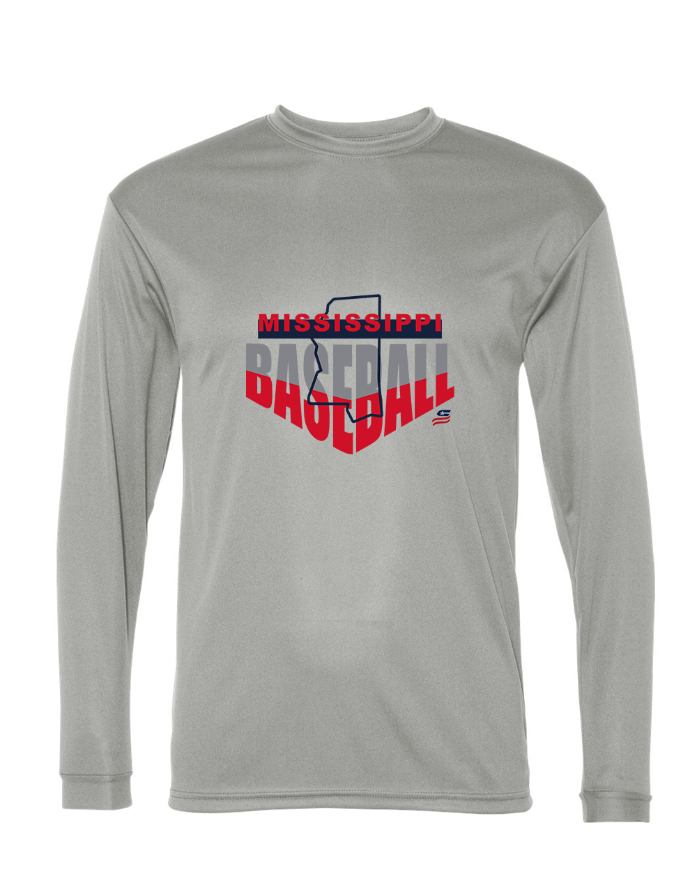 Mississippi Logo1 Dri Fit Long Sleeve Shirt