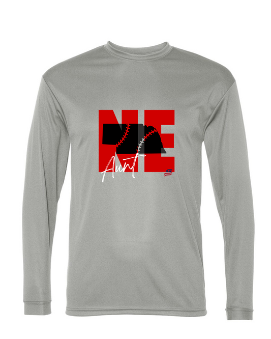 Nebraska Aunt Dri Fit Long Sleeve Shirt