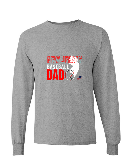 New Jersey Dad Cotton Long Sleeve Shirt