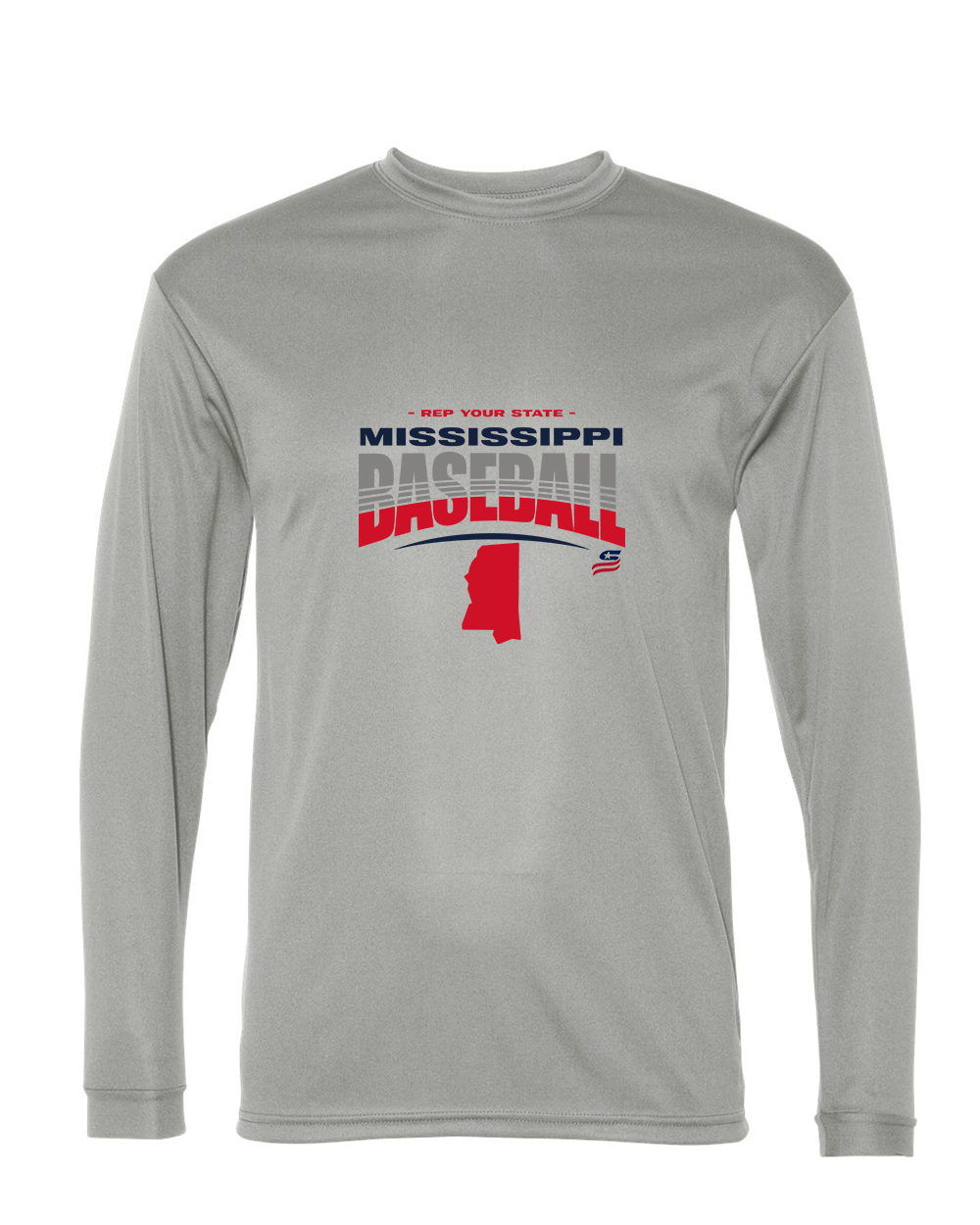 Mississippi Logo4 Dri Fit Long Sleeve Shirt