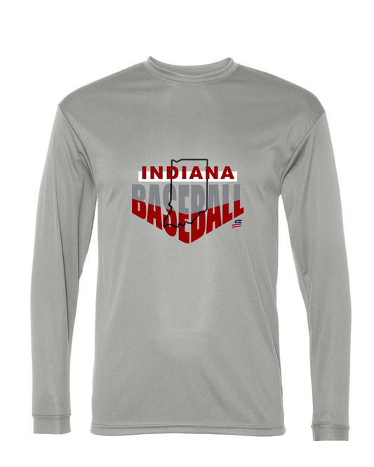 Indiana Logo1 Dri Fit Long Sleeve Shirt