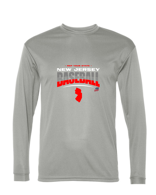 New Jersey Logo4 Dri Fit Long Sleeve Shirt