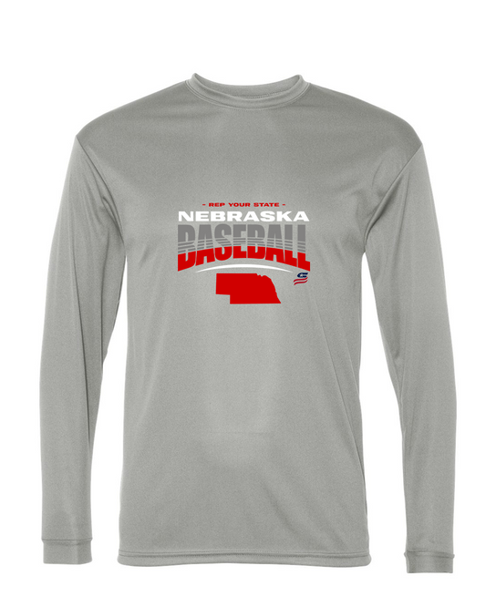 Nebraska Logo4 Dri Fit Long Sleeve Shirt