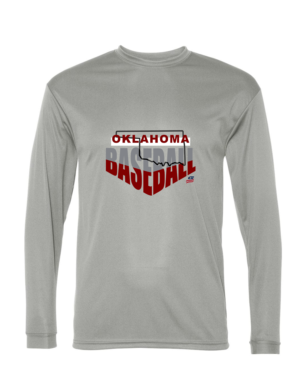 Oklahoma Maroon Logo1Dri Fit Long Sleeve Shirt