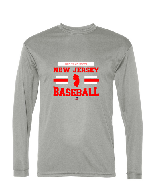 New Jersey Logo2 Dri Fit Long Sleeve Shirt