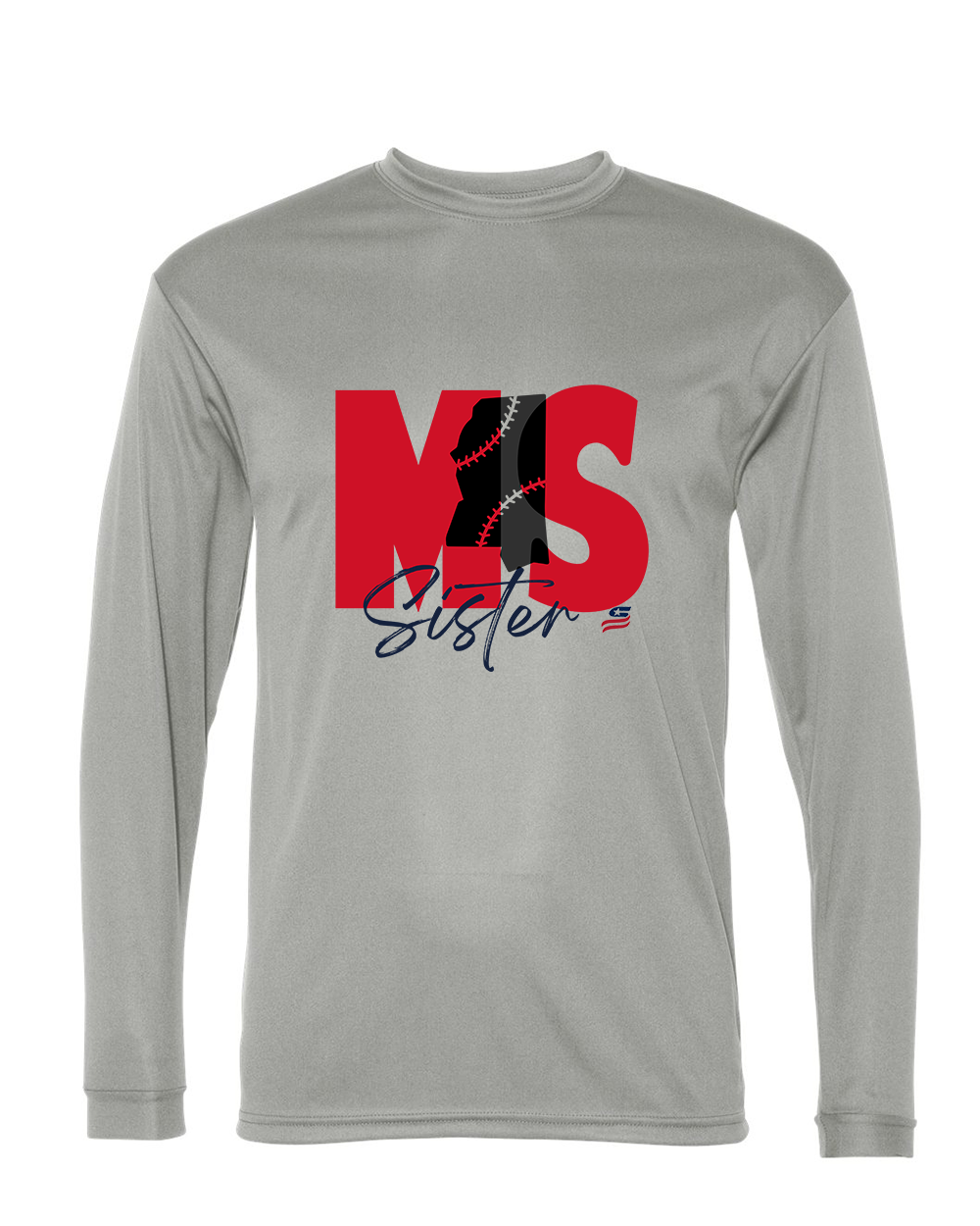 Mississippi Sister Dri Fit Long Sleeve Shirt