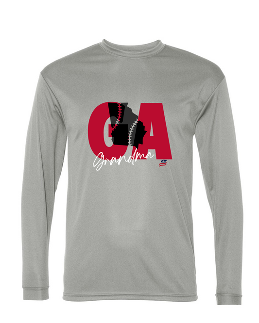 Georgia Grandma Dri Fit Long Sleeve Shirt