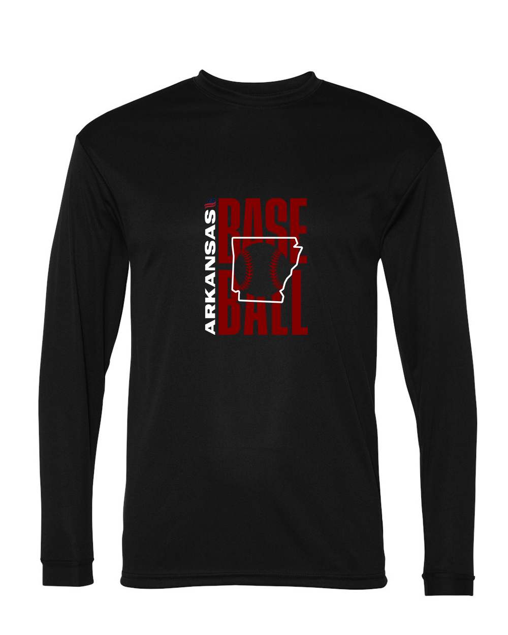 Arkansas Logo3 Dri Fit Long Sleeve Shirt