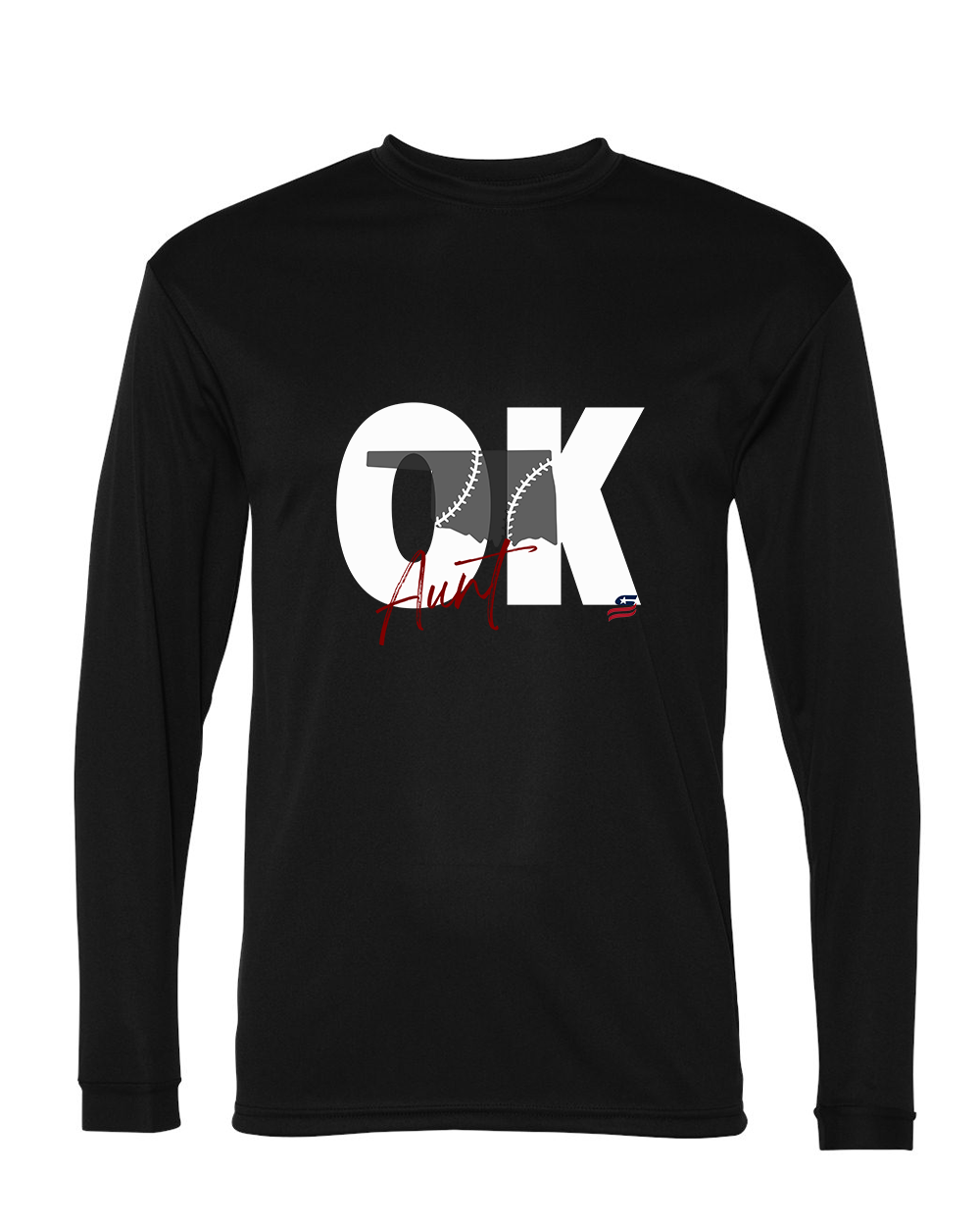 Oklahoma Maroon Aunt Dri Fit Long Sleeve Shirt