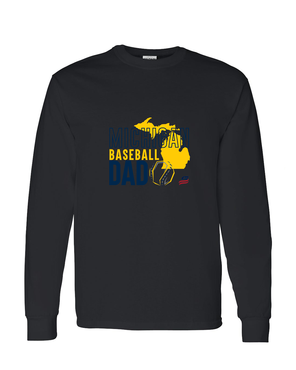 Michigan Dad Cotton Long Sleeve Shirt