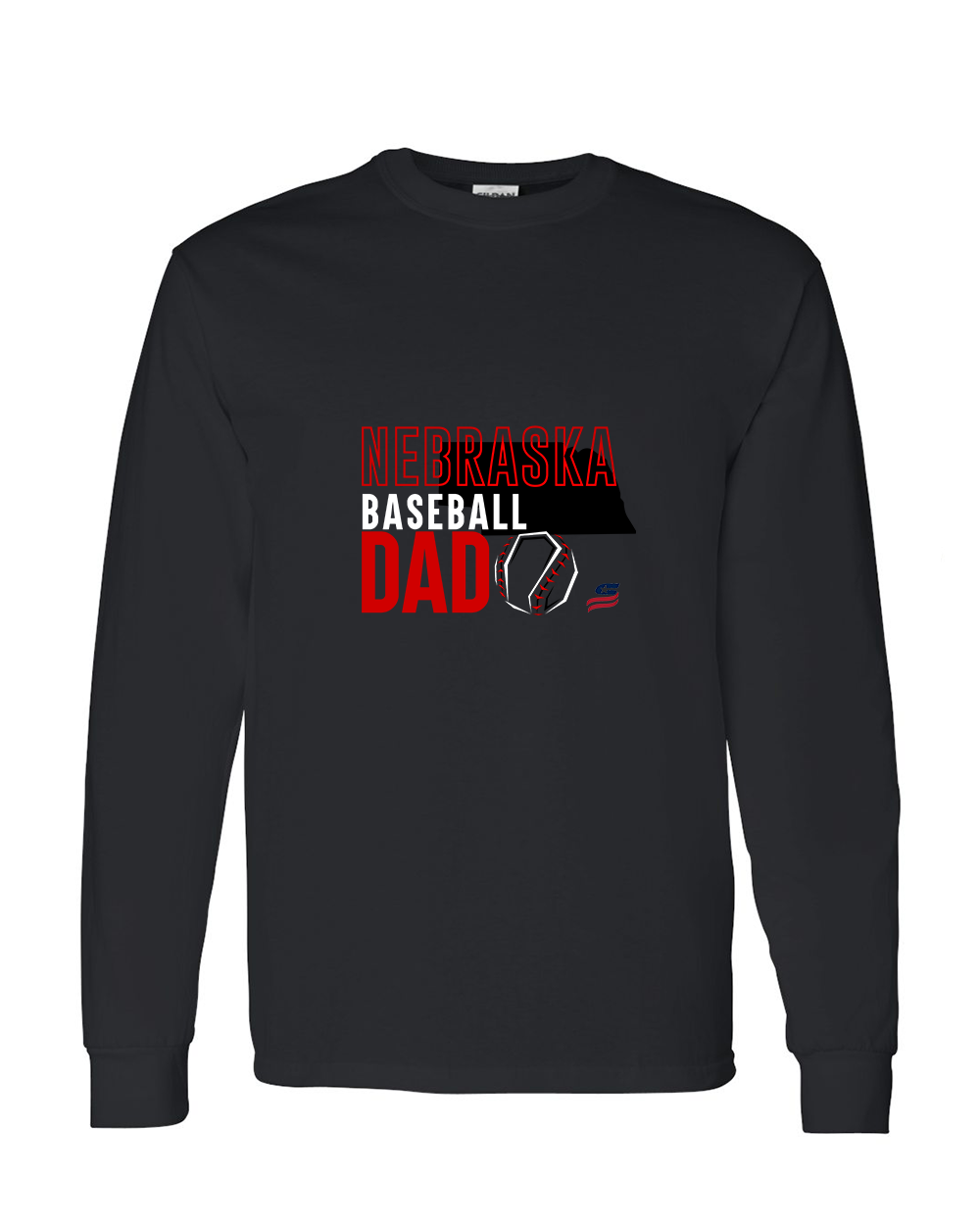 Nebraska Dad Cotton Long Sleeve Shirt