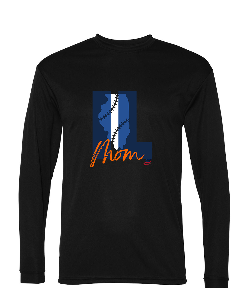 Illinois Mom Dri Fit Long Sleeve Shirt