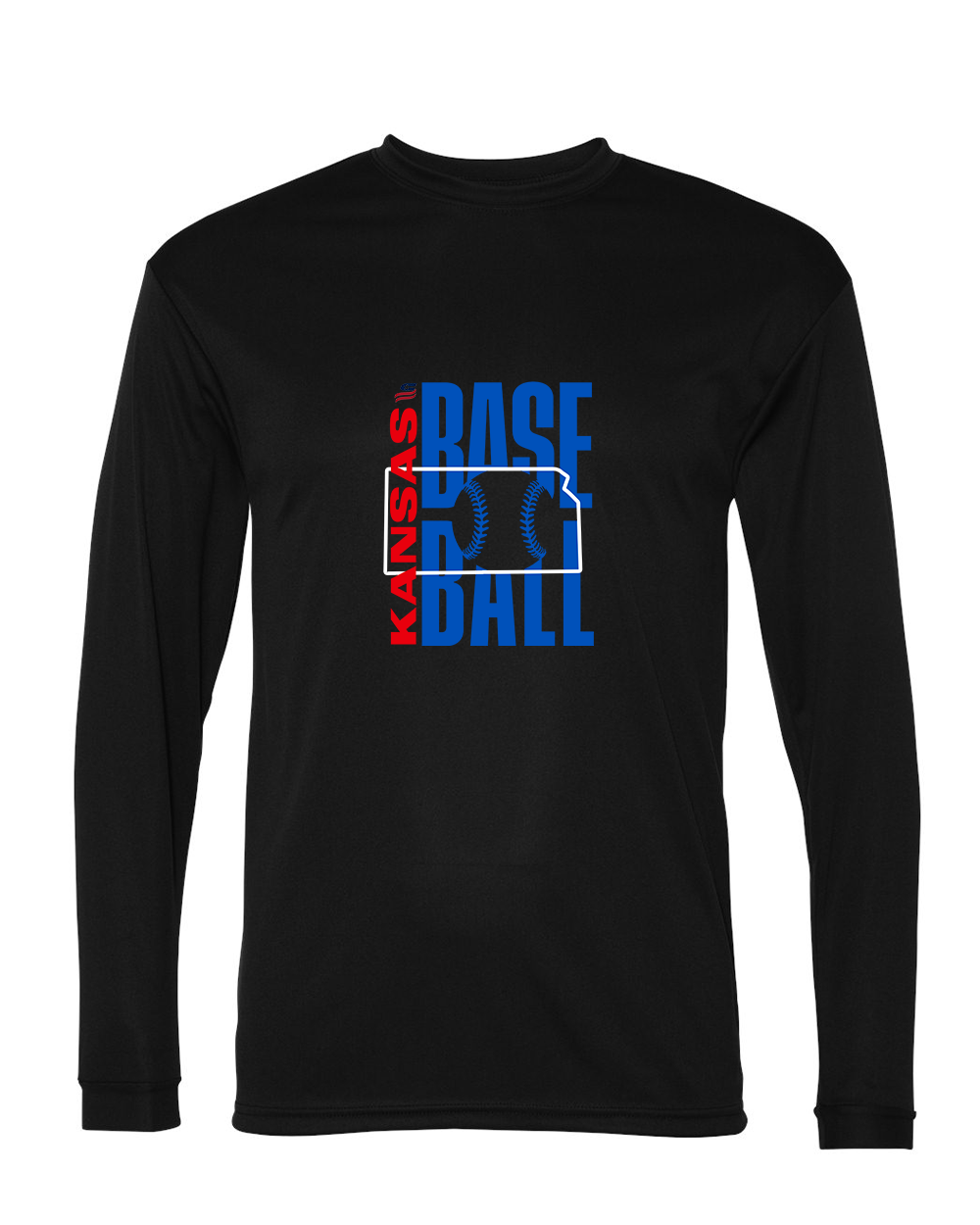 Kansas Logo3 Dri Fit Long Sleeve Shirt