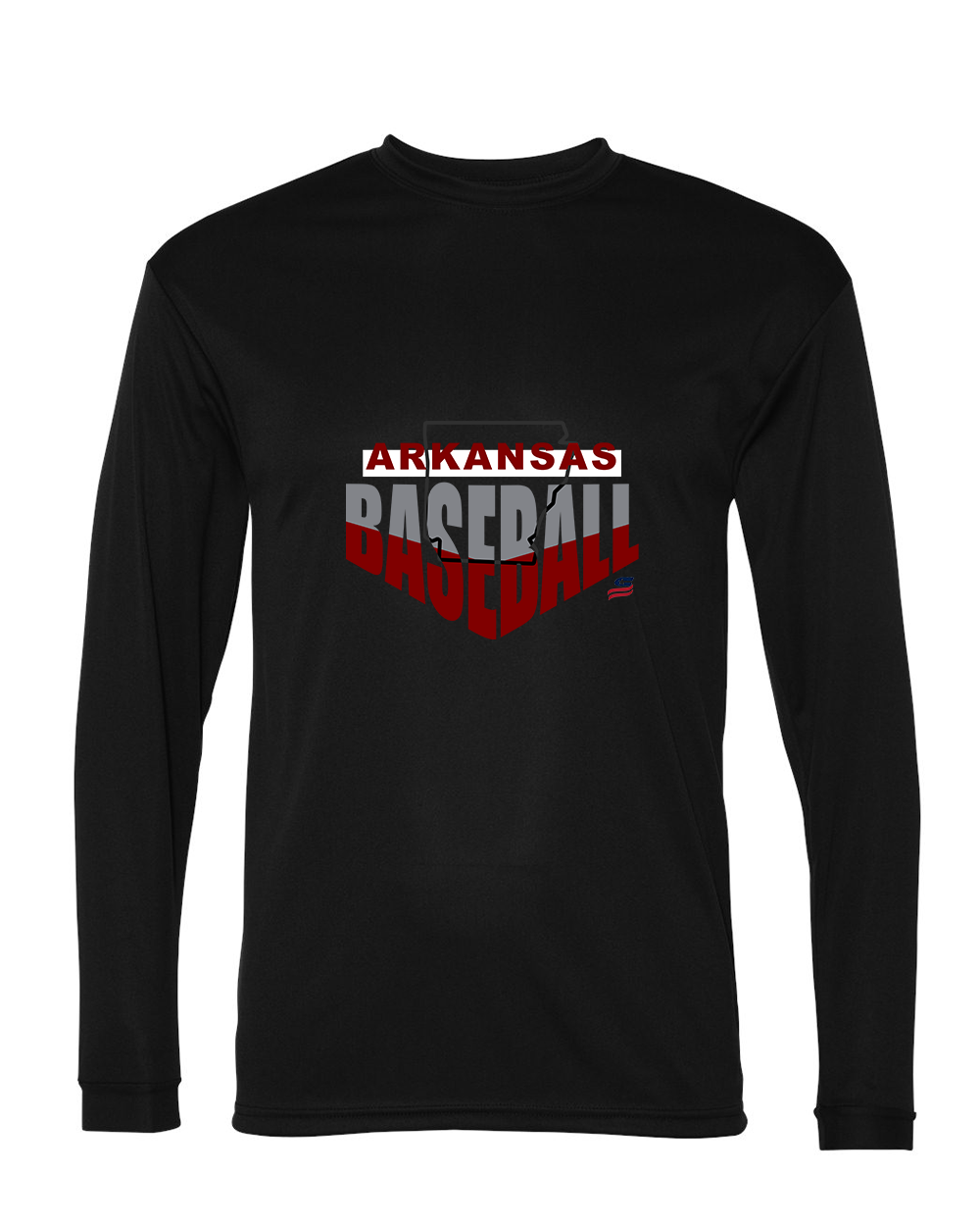 Arkansas Logo1 Dri Fit Long Sleeve Shirt