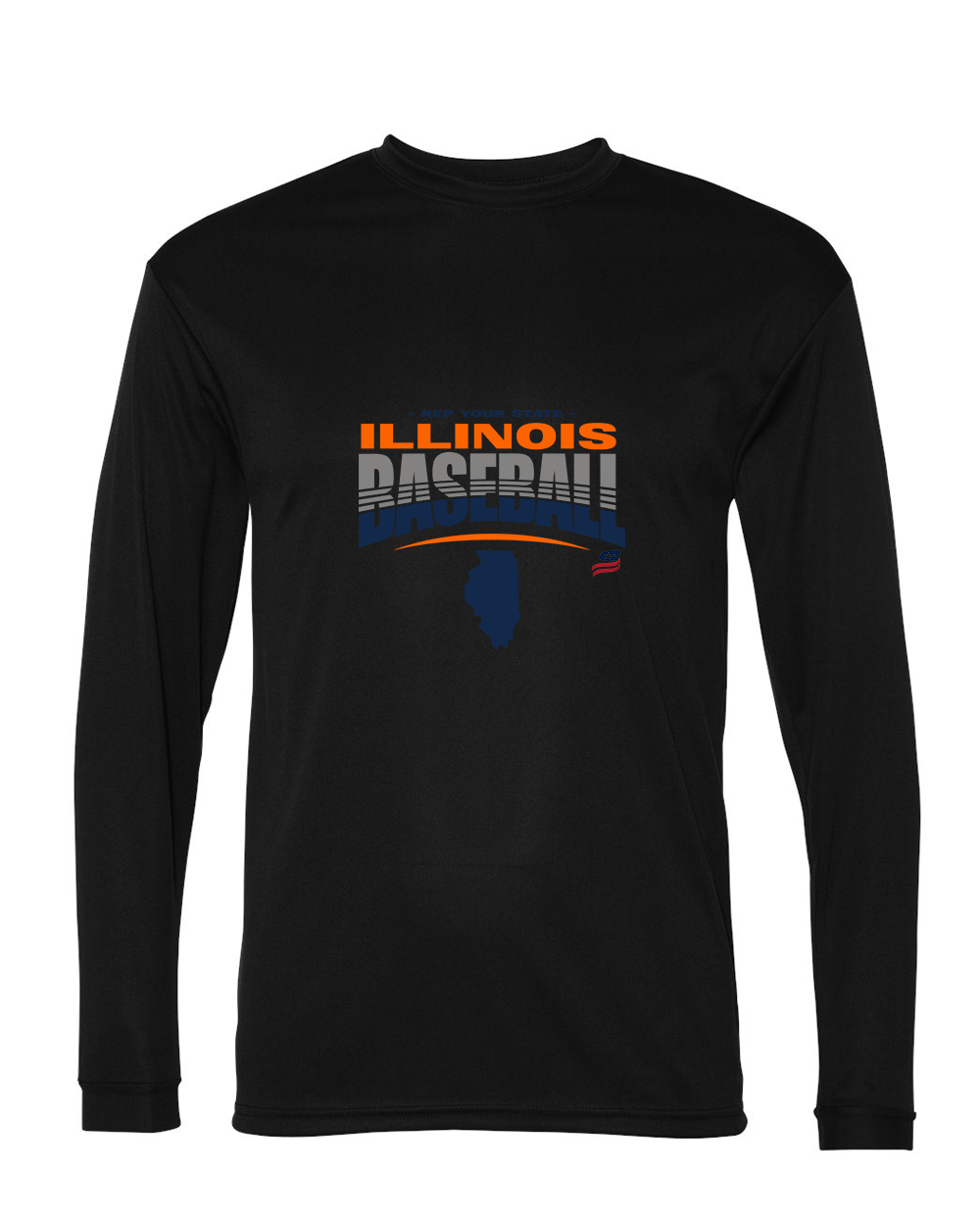 Illinois Logo4 Dri Fit Long Sleeve Shirt