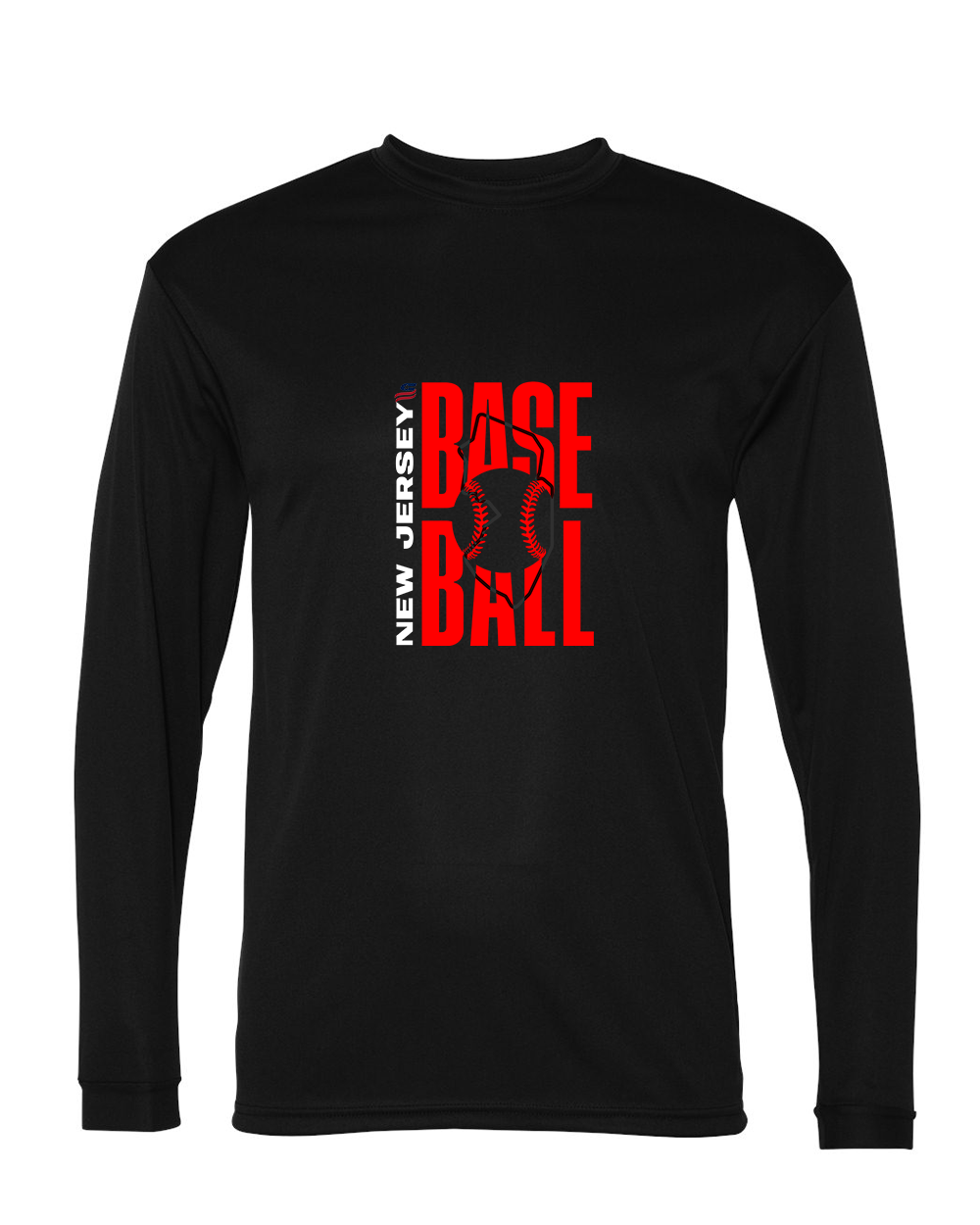 New Jersey Logo3 Dri Fit Long Sleeve Shirt