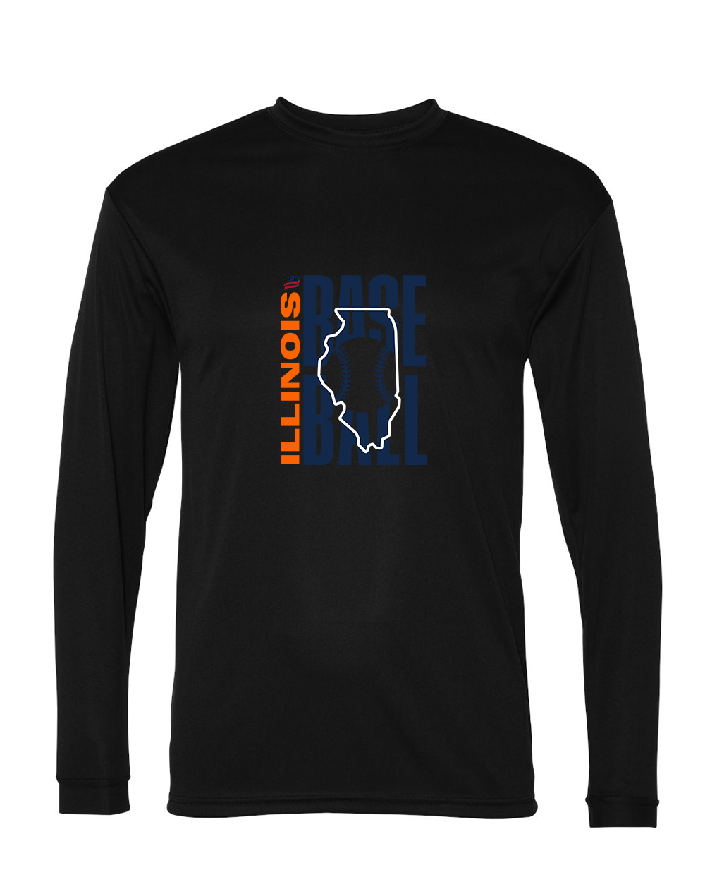 Illinois Logo3 Dri Fit Long Sleeve Shirt