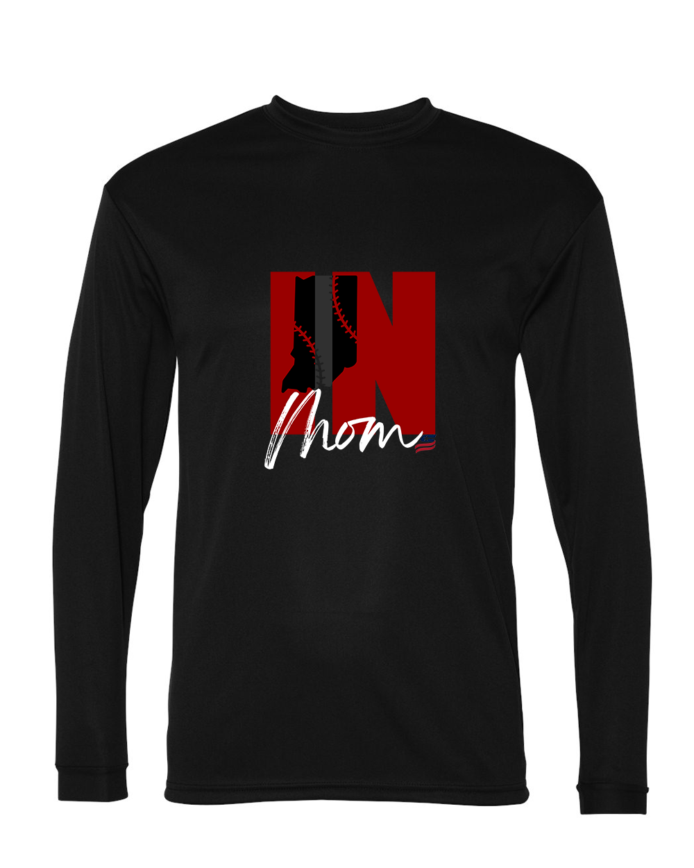 Indiana Mom Dri Fit Long Sleeve Shirt