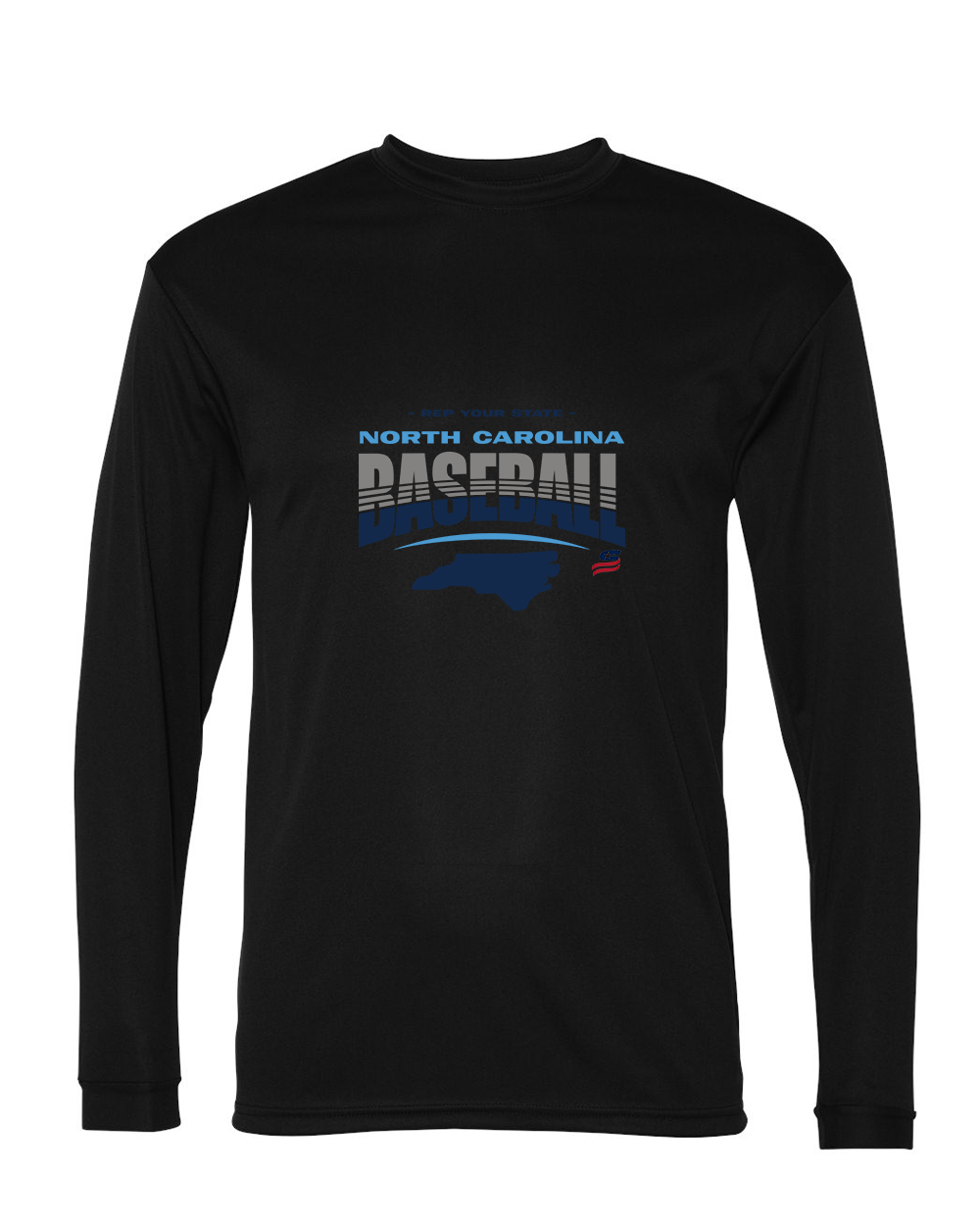 North Carolina Logo4 Dri Fit Long Sleeve Shirt