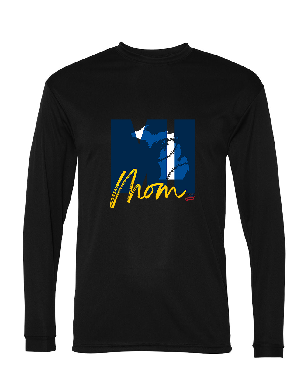 Michigan Mom Dri Fit Long Sleeve Shirt