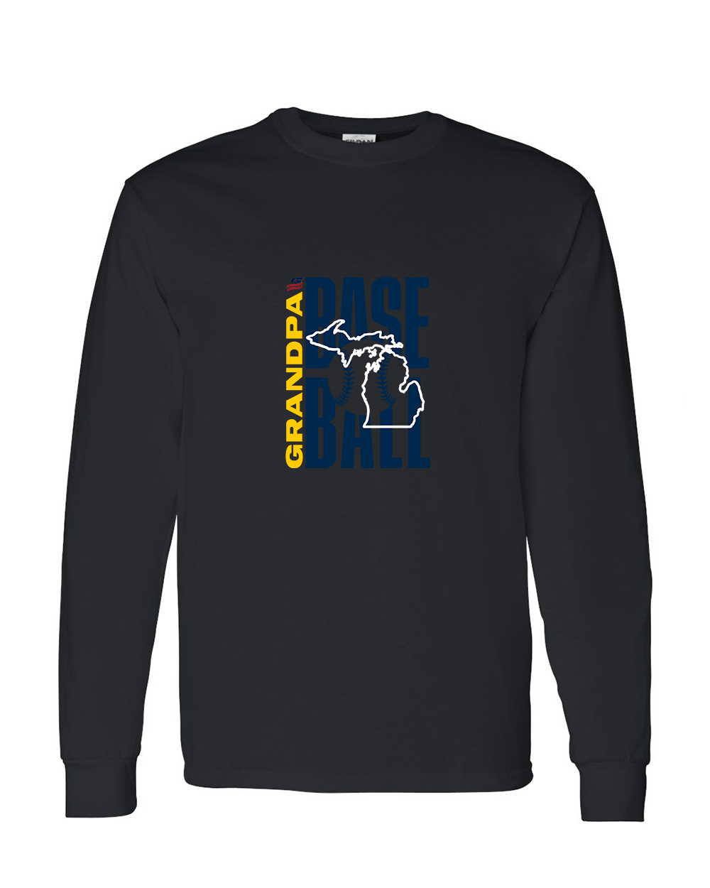 Michigan Grandpa Cotton Long Sleeve Shirt