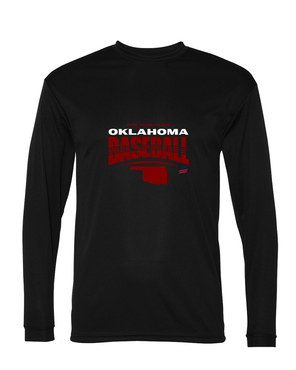 Oklahoma Maroon Logo4 Dri Fit Long Sleeve Shirt