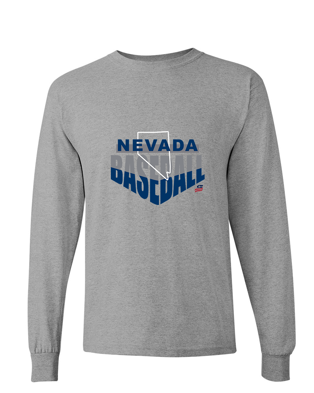 Nevada Logo1 Cotton Long Sleeve Shirt