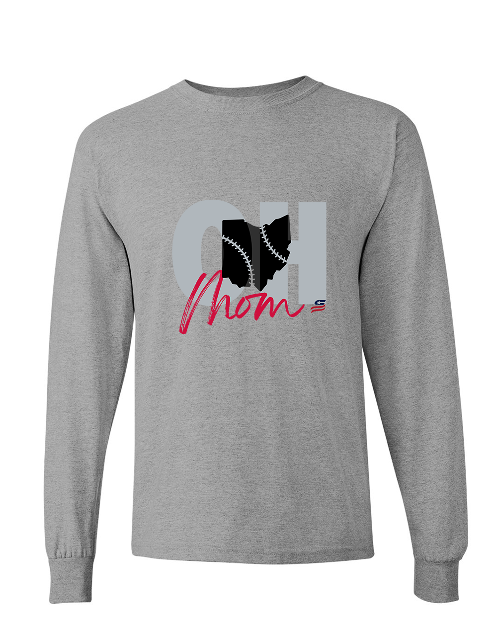 Ohio Mom Cotton Long Sleeve Shirt