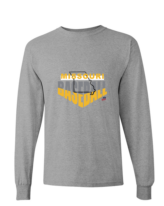 Missouri Logo1 Cotton Long Sleeve Shirt