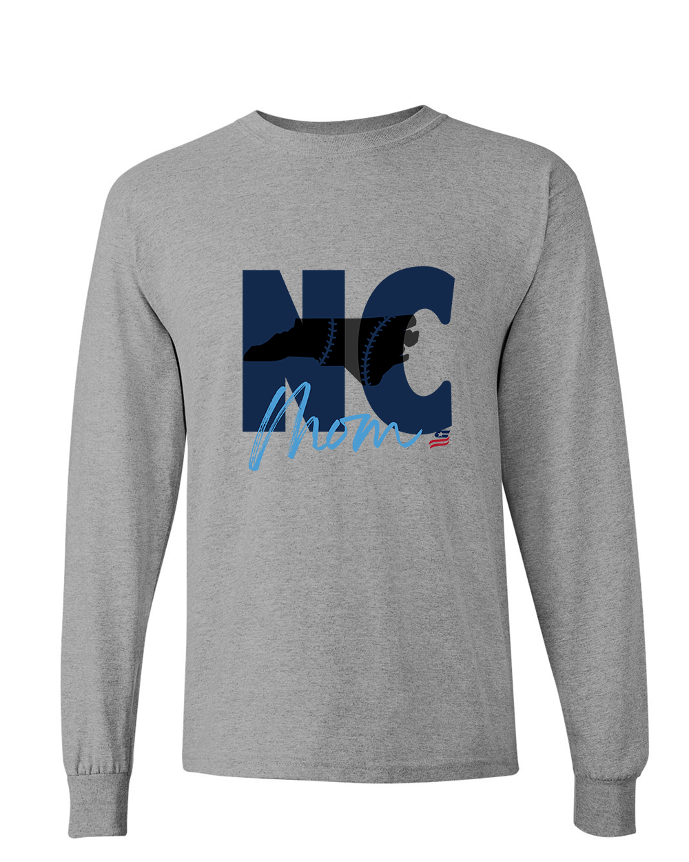 North Carolina Mom Cotton Long Sleeve Shirt