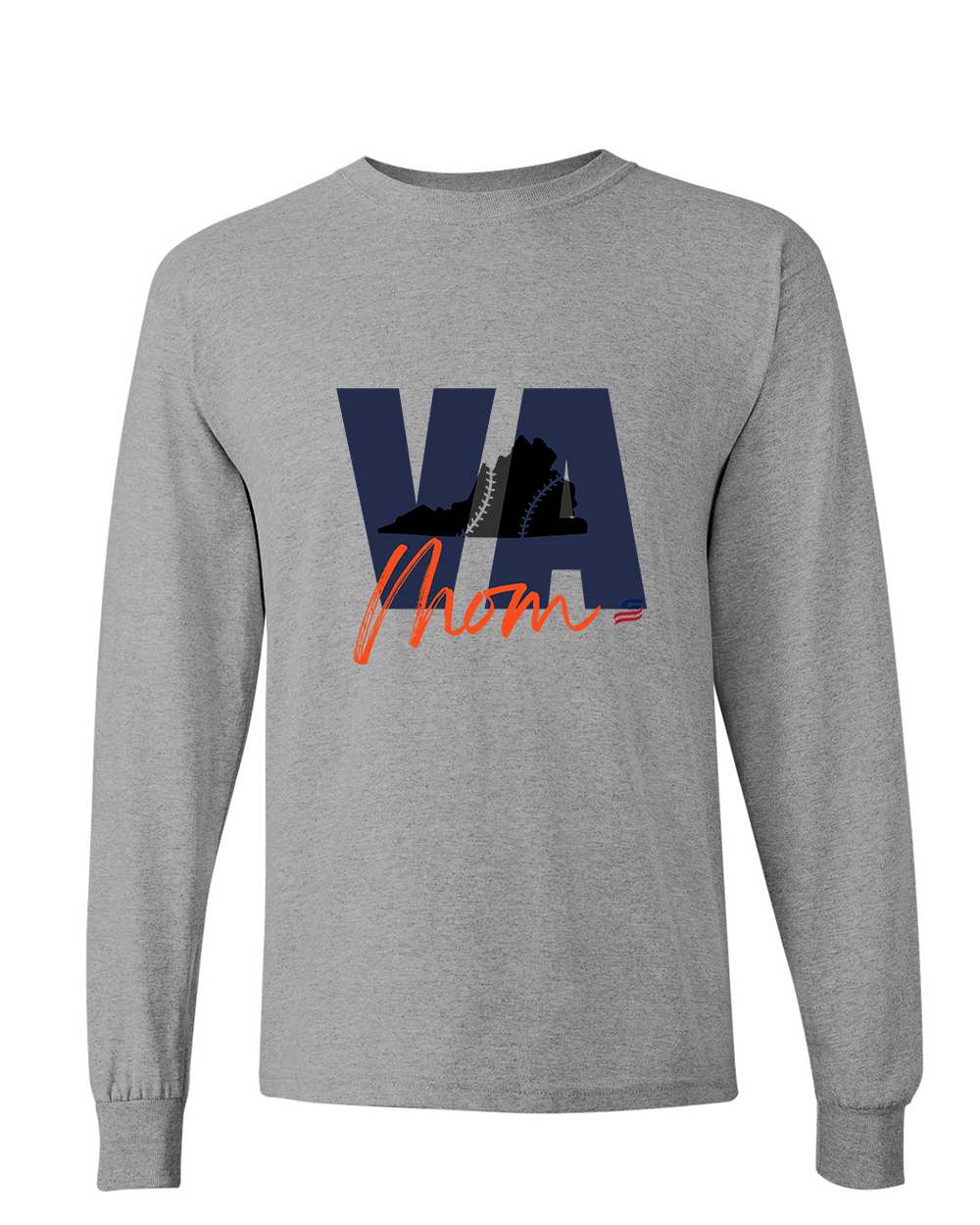 Virginia Mom Cotton Long Sleeve Shirt