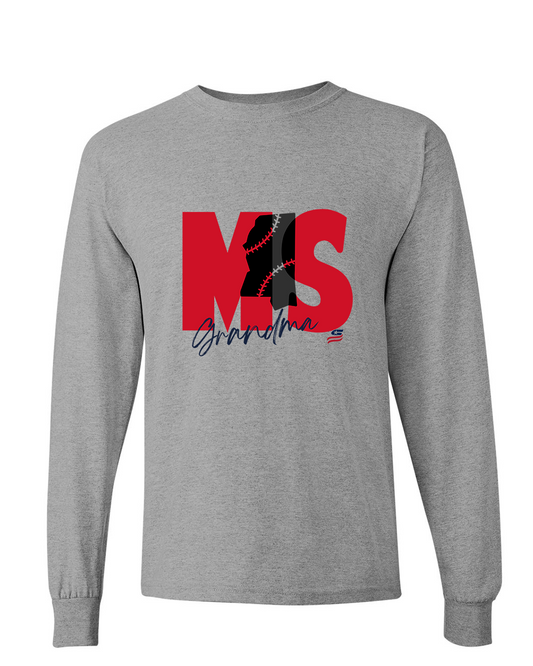 Mississippi Grandma Cotton Long Sleeve Shirt