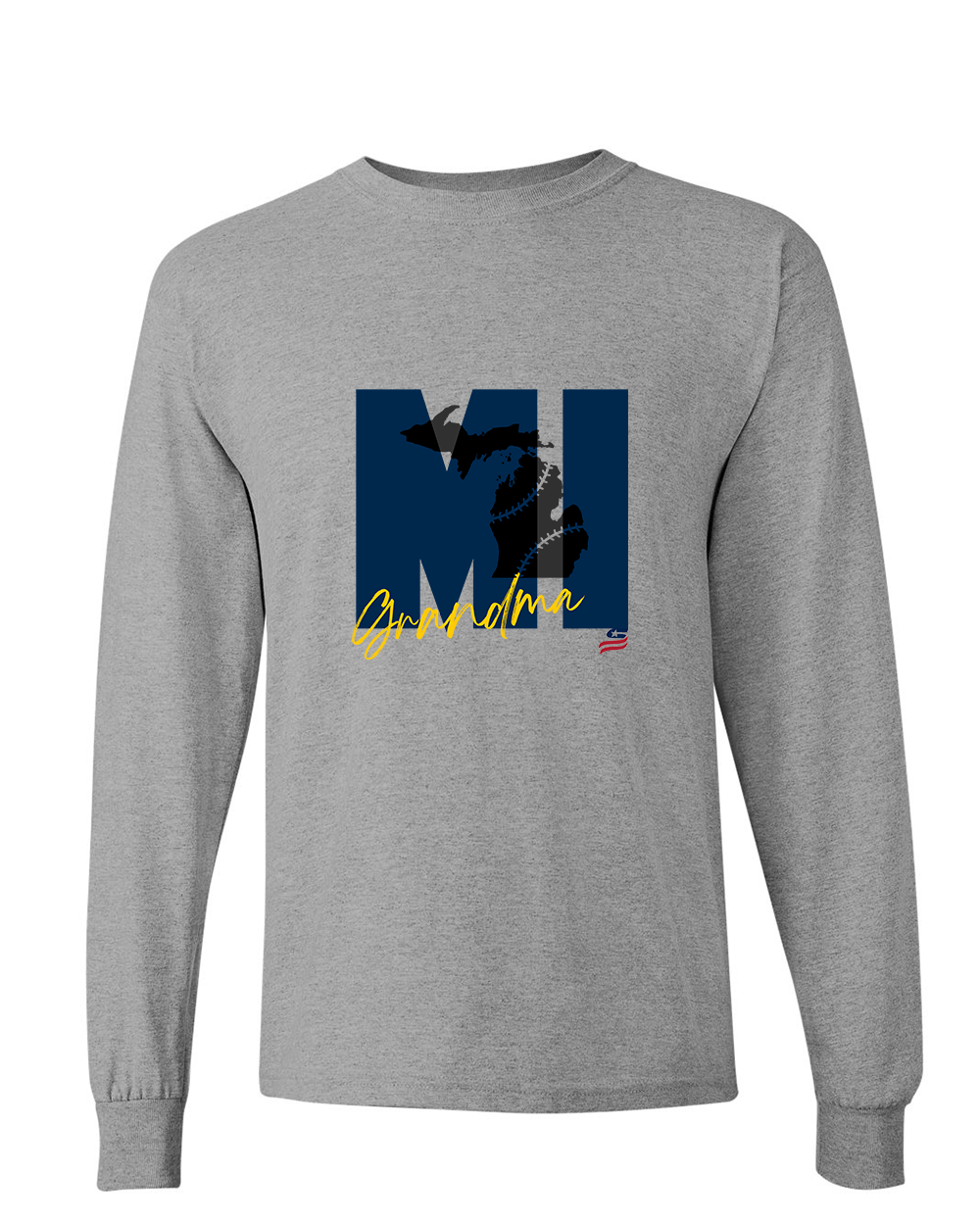 Michigan Grandma Cotton Long Sleeve Shirt