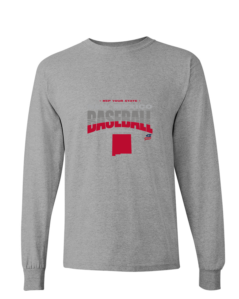 New Mexico Logo4 Cotton Long Sleeve Shirt