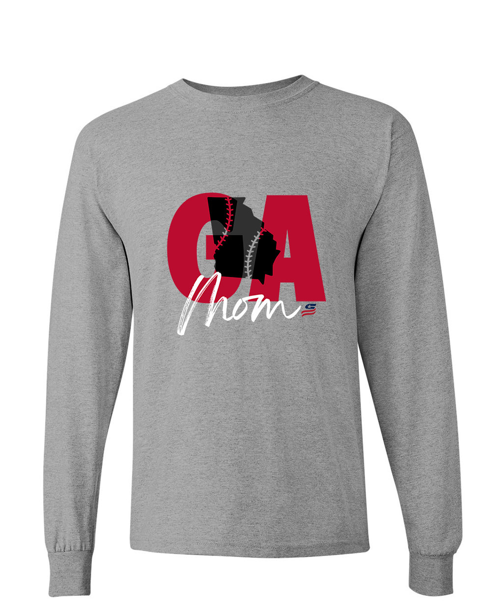 Georgia Mom Cotton Long Sleeve Shirt