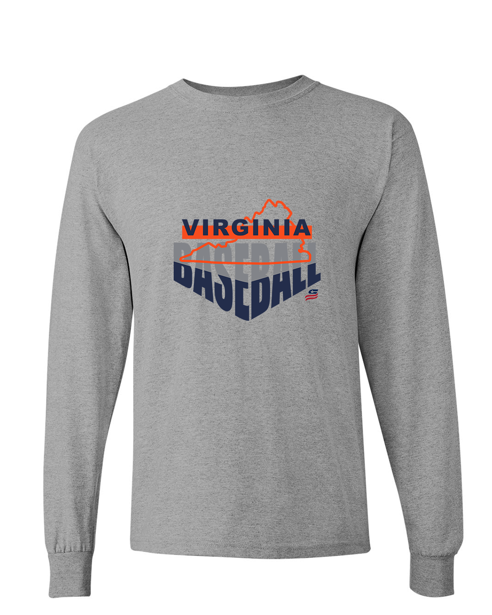 Virginia Logo1 Cotton Long Sleeve Shirt