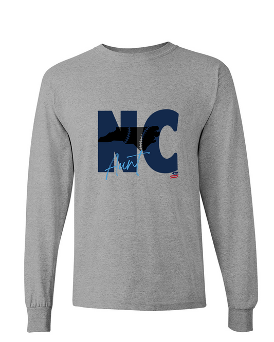 North Carolina Aunt Cotton Long Sleeve Shirt