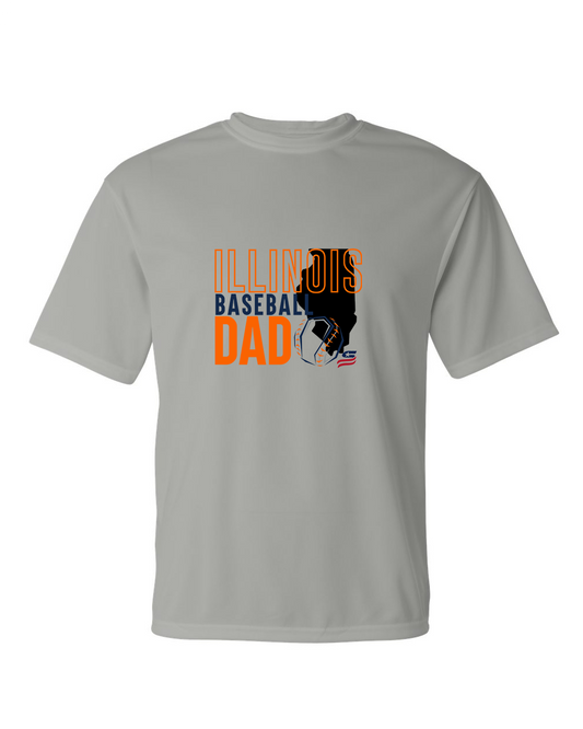 Illinois Dad Dri Fit T-Shirt