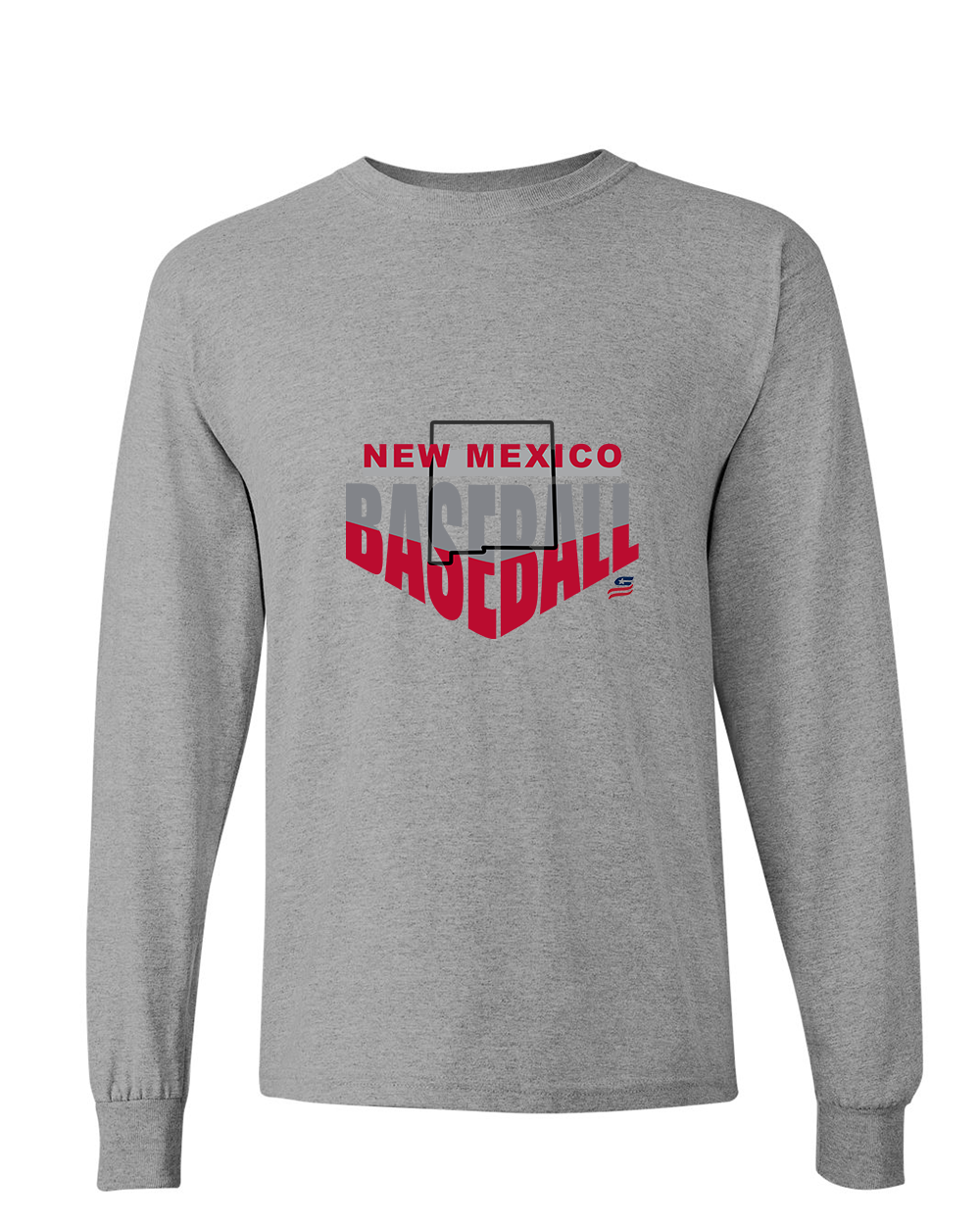 New Mexico Logo1 Cotton Long Sleeve Shirt