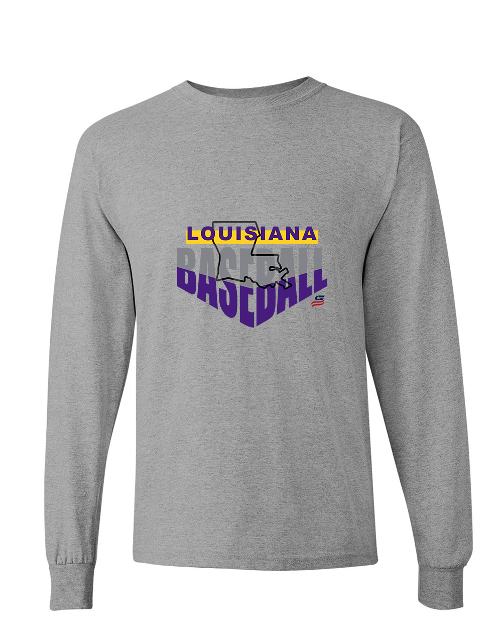 Louisiana Logo1 Cotton Long Sleeve Shirt