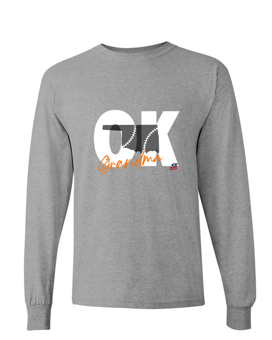 Oklahoma Grandma Cotton Long Sleeve Shirt