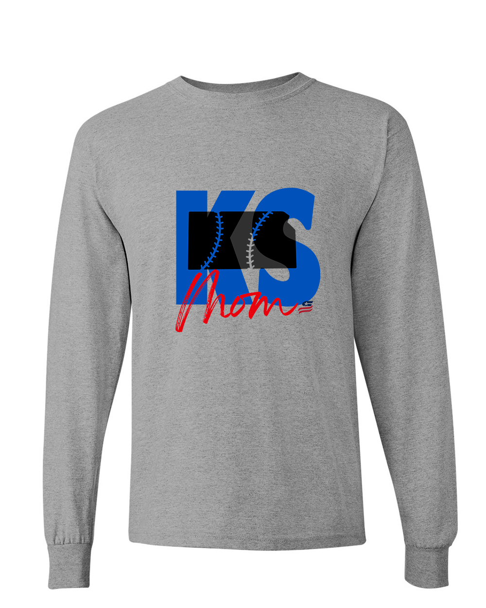 Kansas Mom Cotton Long Sleeve Shirt